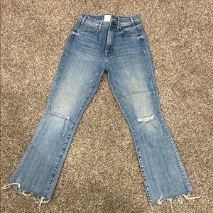 MOTHER Light Blue Flare Jeans